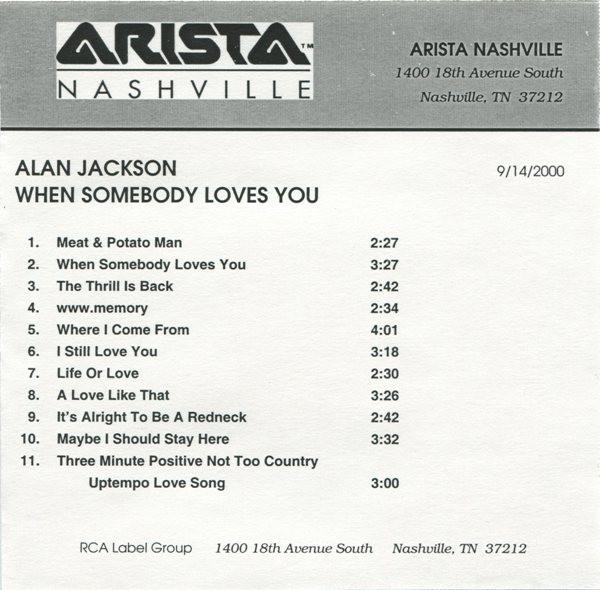 Alan Jackson  - When Somebody Loves You