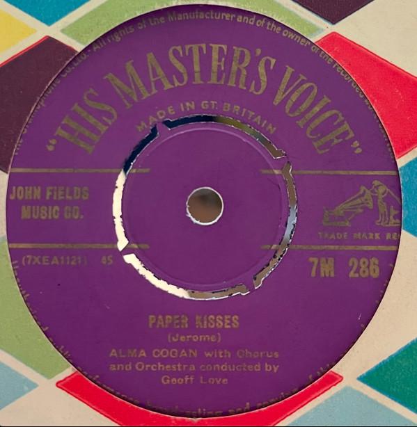 Alma Cogan - Paper Kisses / Softly, Softly