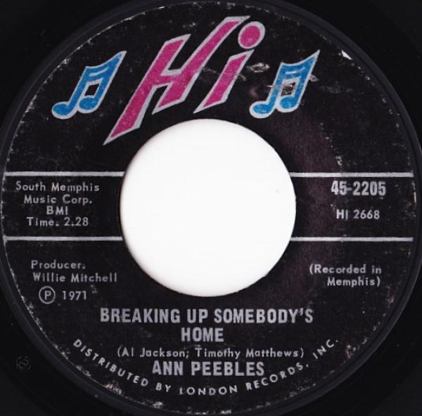 Ann Peebles - Breaking Up Somebody's Home