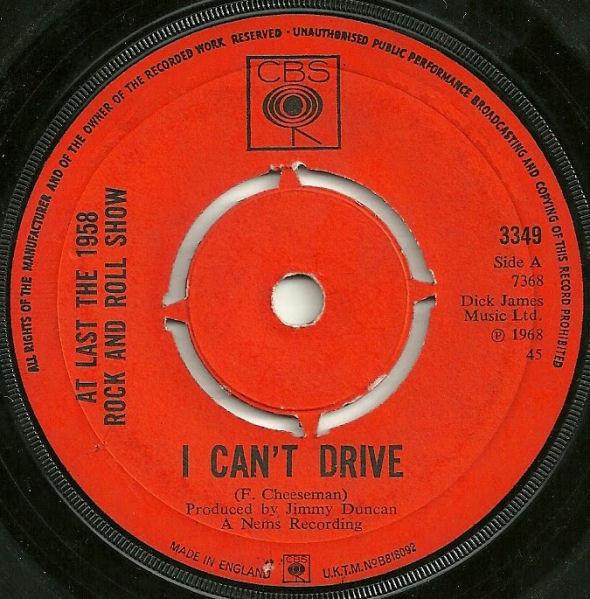 At Last The 1958 Rock & Roll Show - I Can't Drive / Working On The Railroad