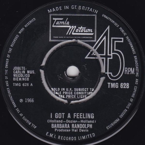 Barbara Randolph - I Got A Feeling