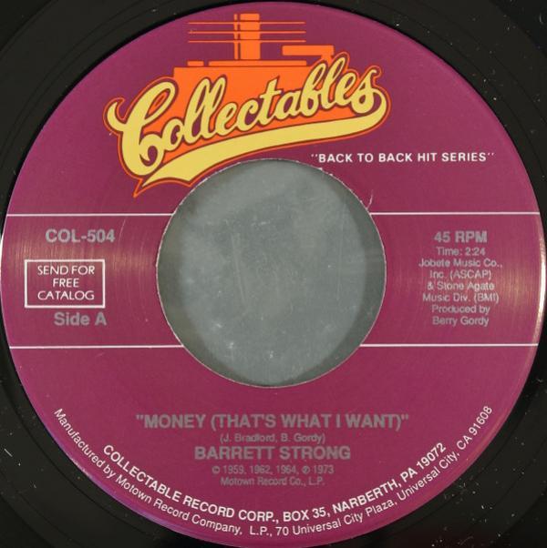 Barrett Strong - Money (That's What I Want) / Oh I Apologize