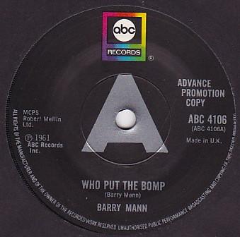 Barry Mann - Who Put The Bomp