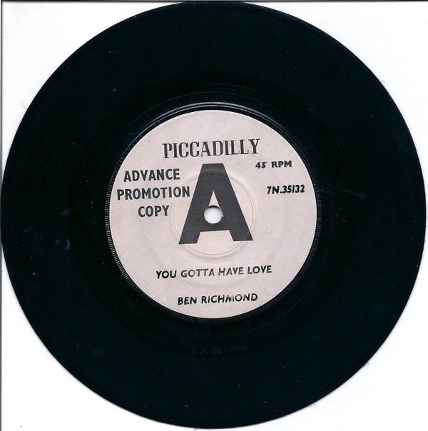 Ben Richmond - You Gotta Have Love / I Don't Care