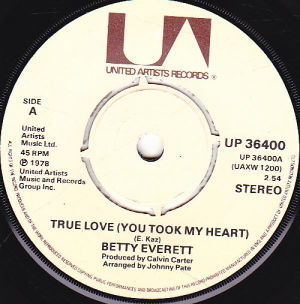 Betty Everett - True Love (You Took My Heart) / You Can Do It