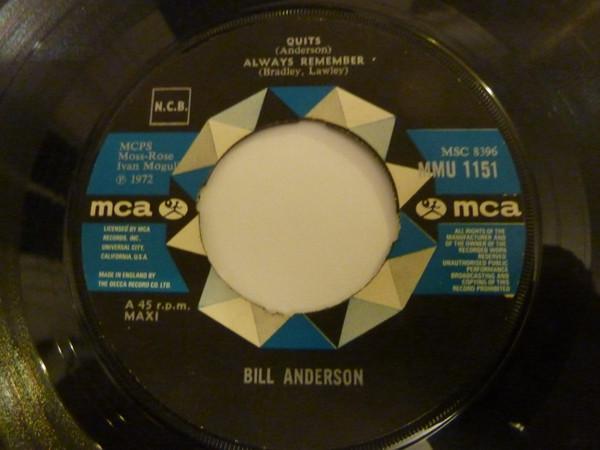Bill Anderson (2) - Quits / Always Remember