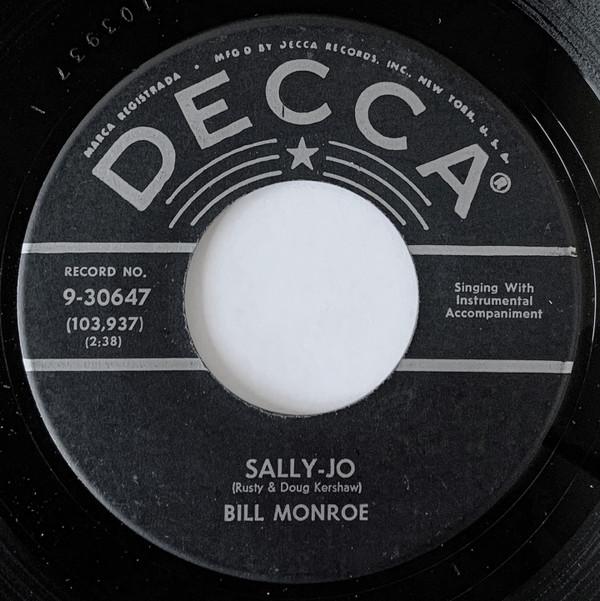 Bill Monroe - Sally Jo / Brand New Shoes