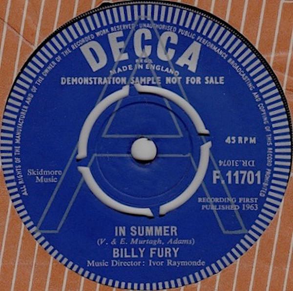 Billy Fury - In  Summer