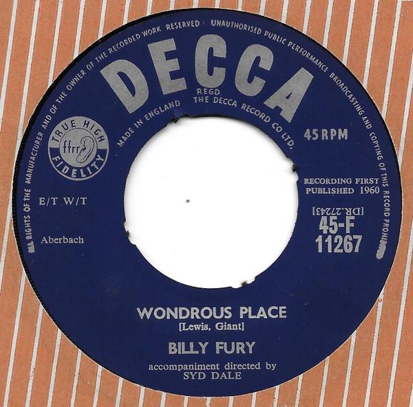 Billy Fury - Wondrous Place