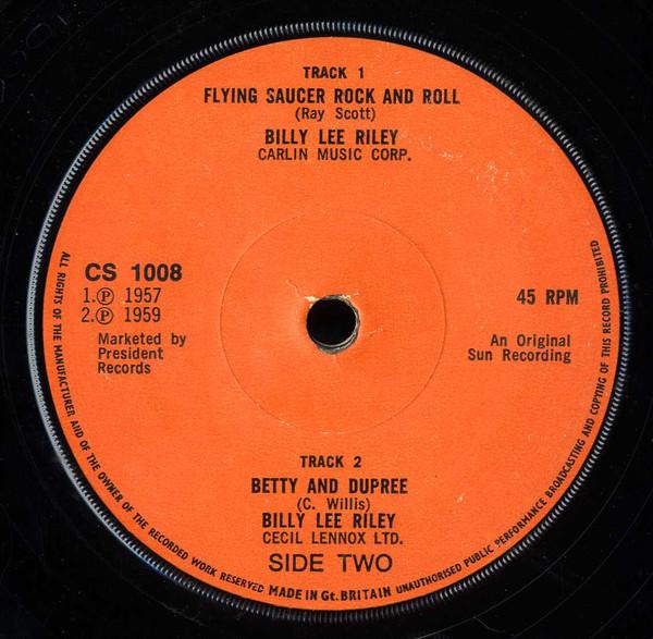 Billy Lee Riley - Flying Saucer Rock And Roll