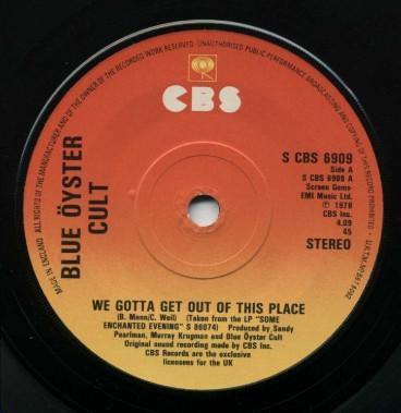Blue Öyster Cult - We Gotta Get Out Of This Place