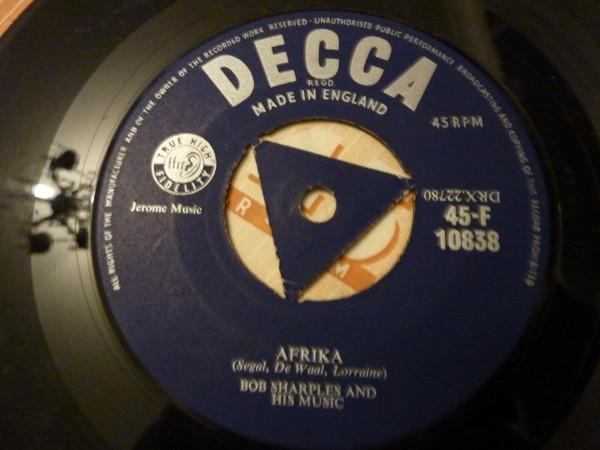 Bob Sharples And His Music - Afrika / Oo-La-La, Oui-Oui
