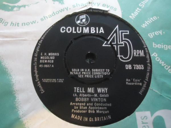 Bobby Vinton - Tell Me Why / Remembering