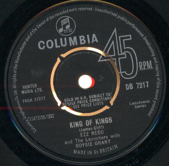 Boysie Grant, Ezz Reco And The Launchers - King Of Kings / Blue Beat Dance