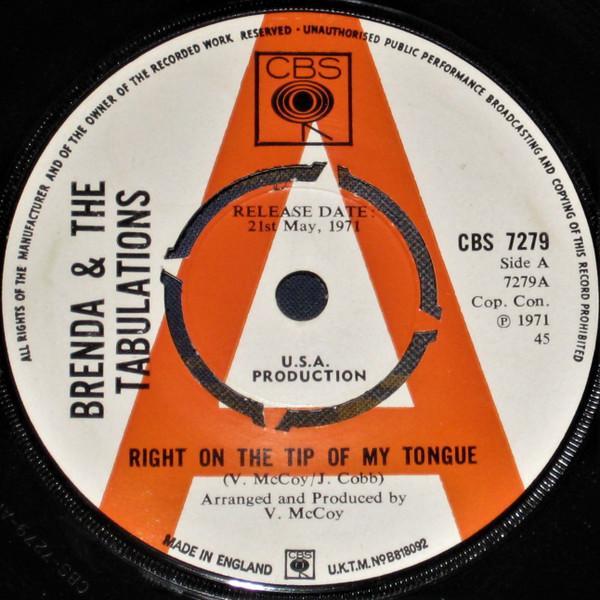Brenda & The Tabulations - Right On The Tip Of My Tongue