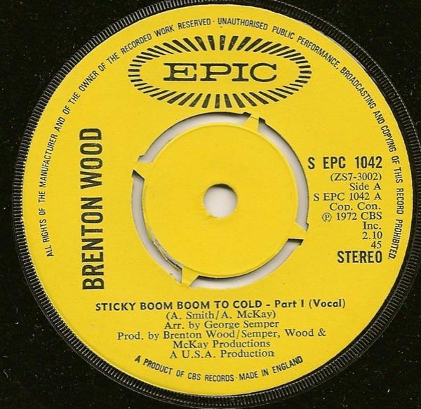 Brenton Wood - Sticky Boom Boom Too Cold