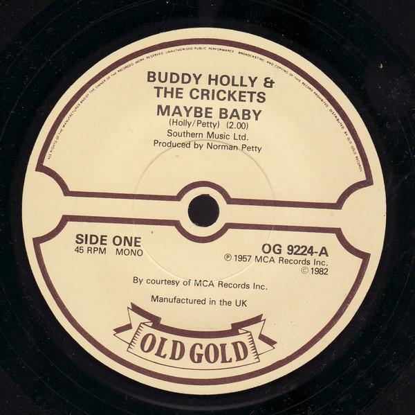 Buddy Holly, The Crickets (2) - Maybe Baby / Tell Me How