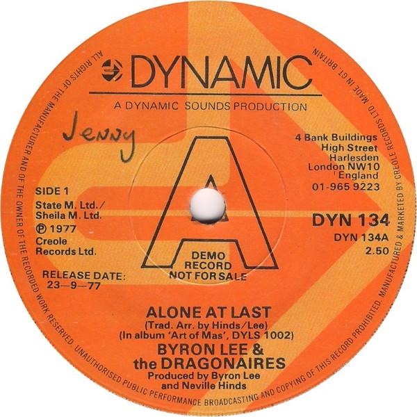 Byron Lee And The Dragonaires - Alone At Last / Fifth Of Beethoven