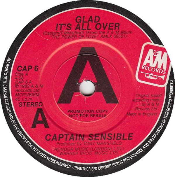 Captain Sensible - Glad It's All Over / Damned On 45