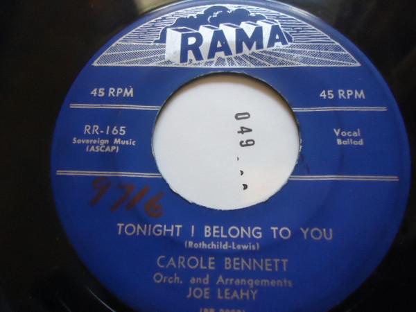 Carole Bennett - Tonight I Belong To You / On Approval