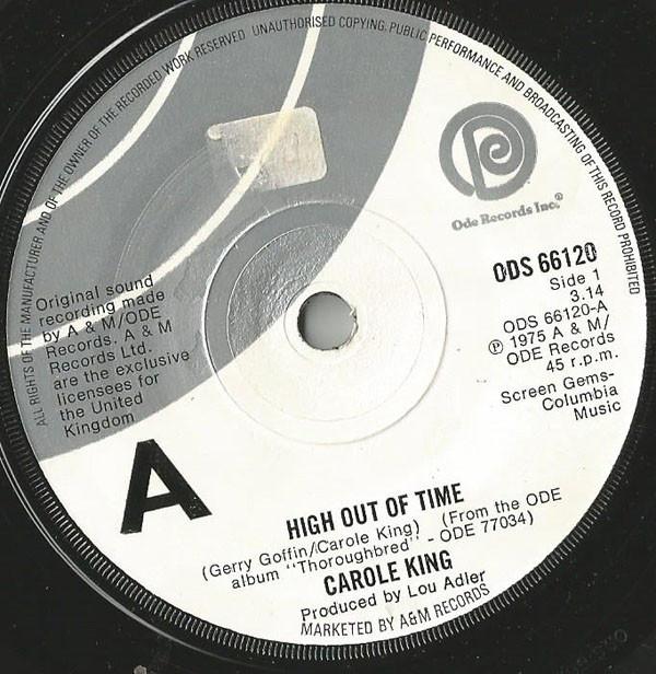 Carole King - High Out Of Time / I'd Like To Know You Better