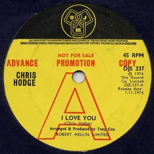 Chris Hodge (2) - I Love You