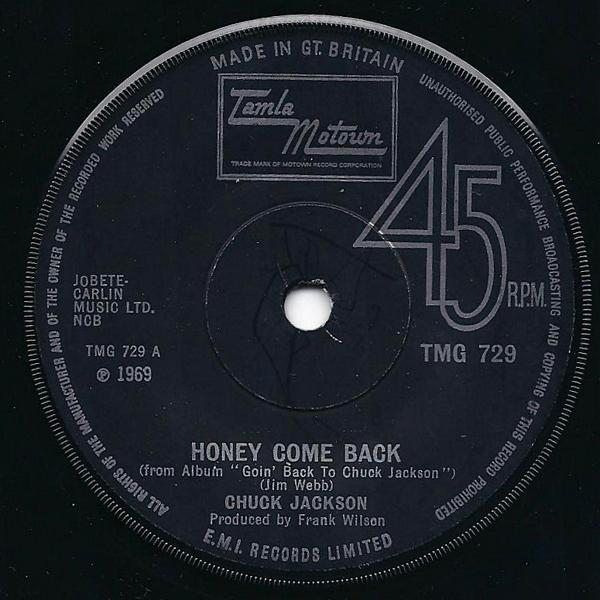 Chuck Jackson - Honey Come Back / What Am I Gonna Do Without You
