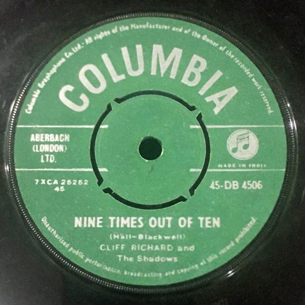 Cliff Richard & The Shadows - Nine Times Out Of Ten