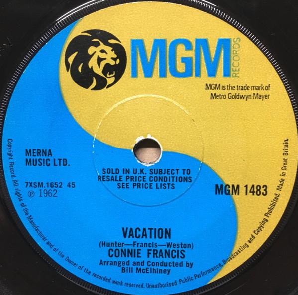 Connie Francis - Vacation / Who's Sorry Now