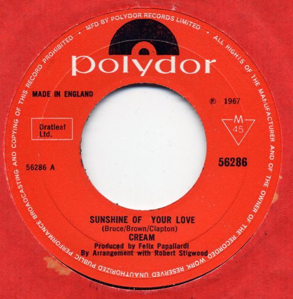 Cream (2) - Sunshine Of Your Love