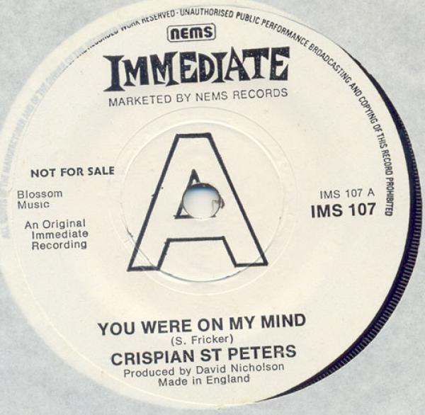 Crispian St. Peters, Traxter (3) - You Were On My Mind / Glandular Fever