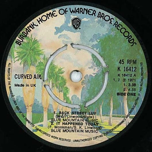Curved Air - Back Street Luv