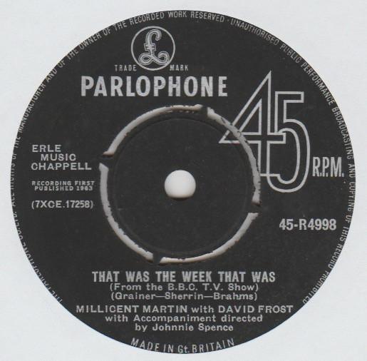 David Frost, Millicent Martin - That Was The Week That Was