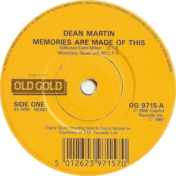 Dean Martin - Memories Are Made Of This / Return To Me