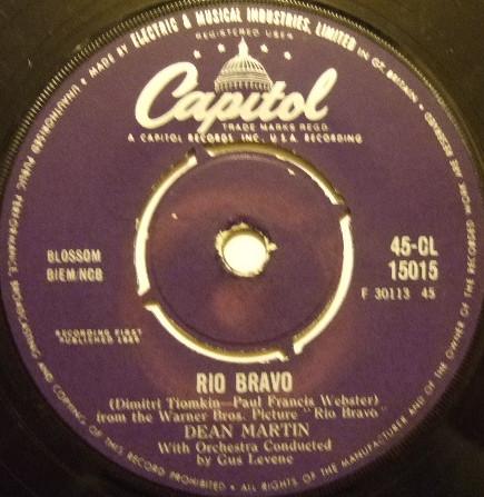 Dean Martin - Rio Bravo / My Rifle, My Pony And Me