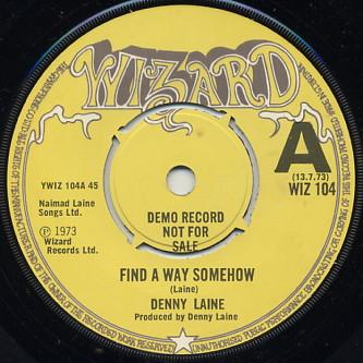 Denny Laine - Find A Way Somehow