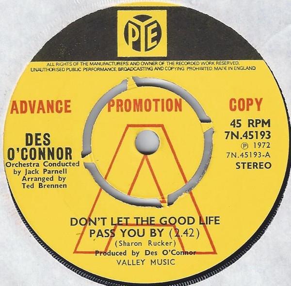 Des O'Connor - Don't Let The Good Life Pass You By