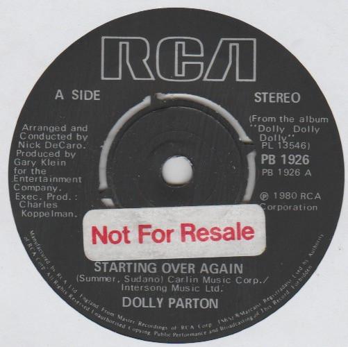 Dolly Parton - Starting Over Again