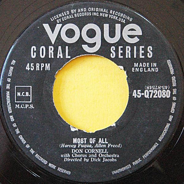 Don Cornell - Most Of All