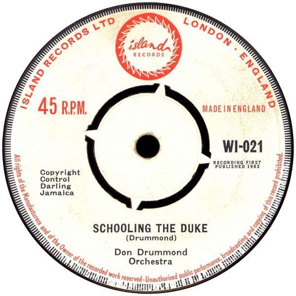 Don Drummond Orchestra - Schooling The Duke / Bitter Rose
