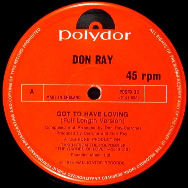 Don Ray - Got To Have Loving / Midnight Madness