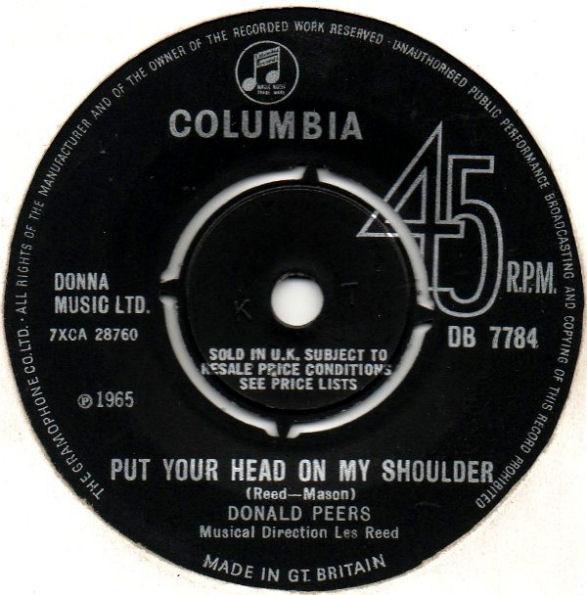 Donald Peers - Put Your Head On My Shoulder