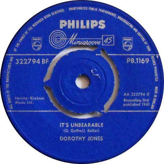 Dorothy Jones - It's Unbearable / Takin' That Long Walk Home