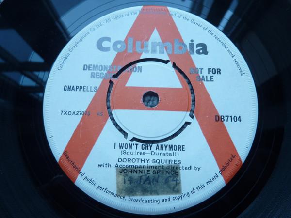 Dorothy Squires - I Won't Cry Anymore