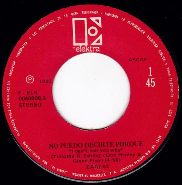 Eagles - No Puedo Decirte Porque = I Can't Tell You Why