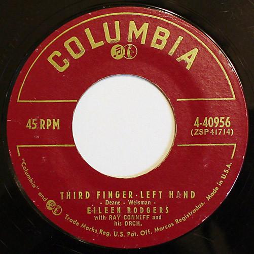 Eileen Rodgers, Ray Conniff & His Orchestra - Third Finger - Left Hand / Crazy Dream