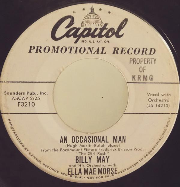 Ella Mae Morse, Billy May And His Orchestra - An Occasional Man