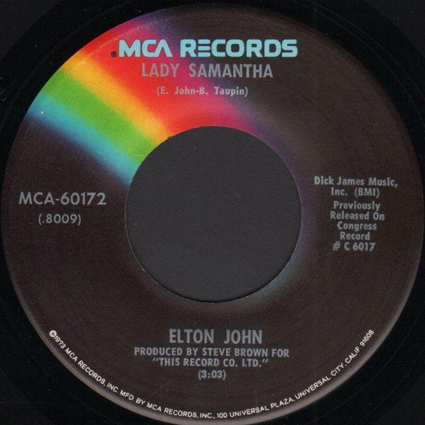 Elton John - Lady Samantha / It's Me That You Need