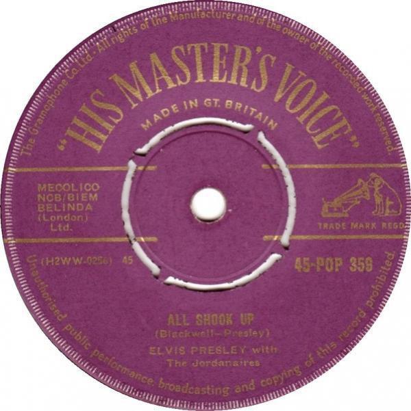 Elvis Presley, The Jordanaires - All Shook Up