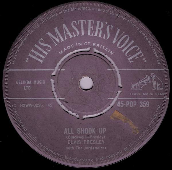 Elvis Presley, The Jordanaires - All Shook Up